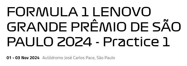 نتیجه تمرین اول گرندپری سائو پائولو 2024 فرمول 1 (Practice 1) 