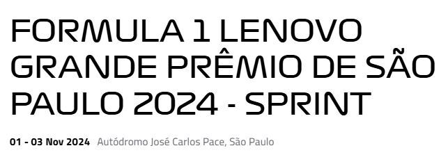 نتایج مسابقه اسپرینت فرمول 1 در گرند پری سائو پائولو 2024  (Sprint)